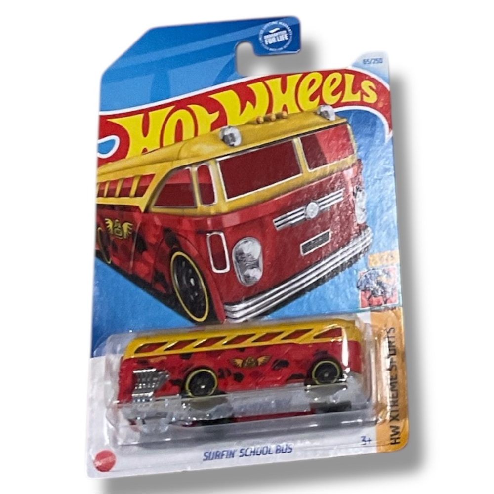 Hot Wheels Red Surfin' School Bus